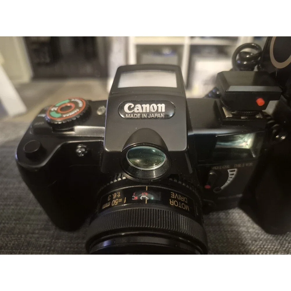 Canon Nokina NK-8080 Motor Drive Red Eye Reduction w/Bag Tested and Working.